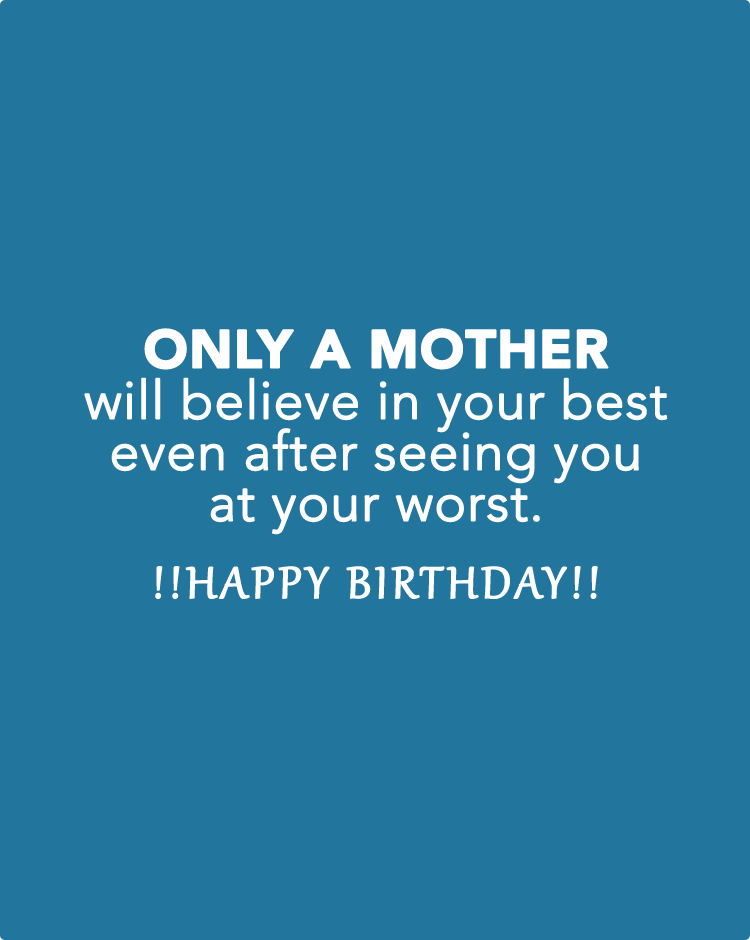 Mother Happy Birthday Card and quotes