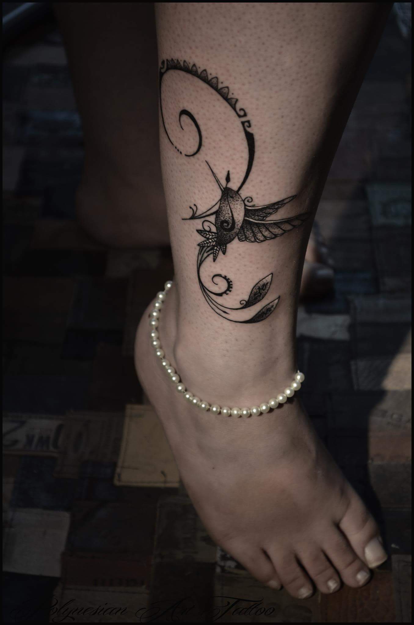 #Polynesian #Tattoo Artistic idea of tattoo just above the foot area
