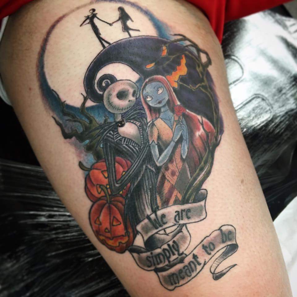 #Christmas #Tattoos Astonishing and meaningful tattoo inked in black and red