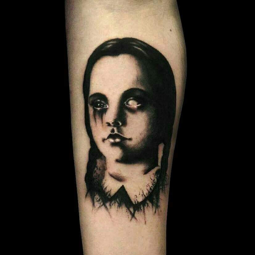 #Scary #Tattoo #Designs Extremely haunted tattoo idea for women