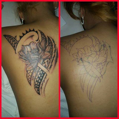 #Lotus #Flower #Tattoo Lotus flower with Tribal tattoos