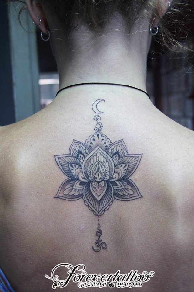 #Lotus #Flower #Tattoo Lotus flower with om tattoo