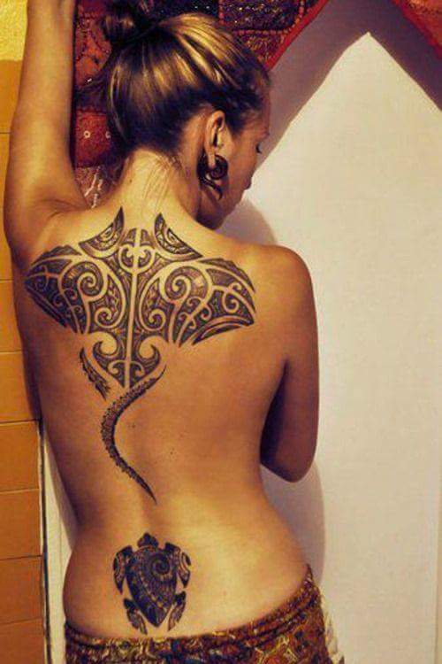 #Polynesian #Tattoo Meaningful tattoo design for the back and hips