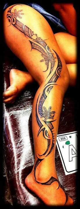 #Polynesian #Tattoo Vibrant ideas of polynesian tattoo in jet black ink