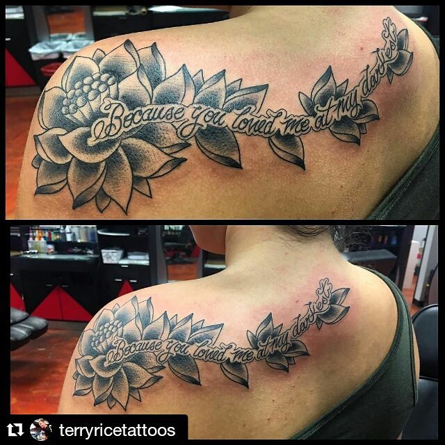 #Lotus #Flower #Tattoo cool lotus flower shoulder tattoo
