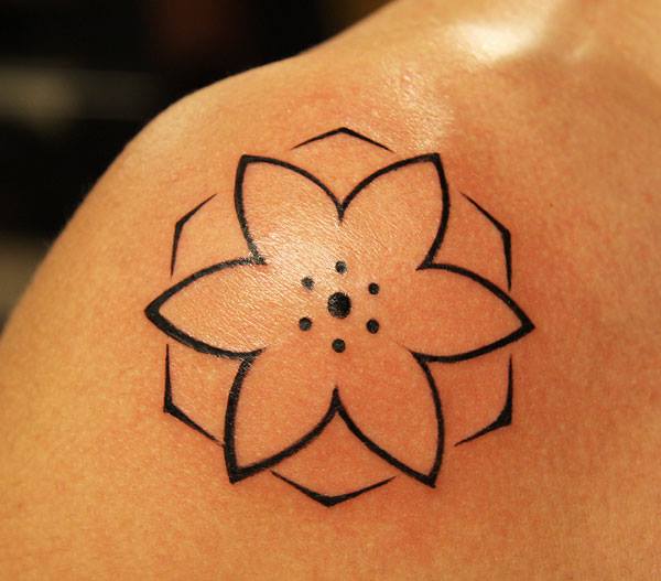 #Lotus #Flower #Tattoo geometric lotus flower tattoo