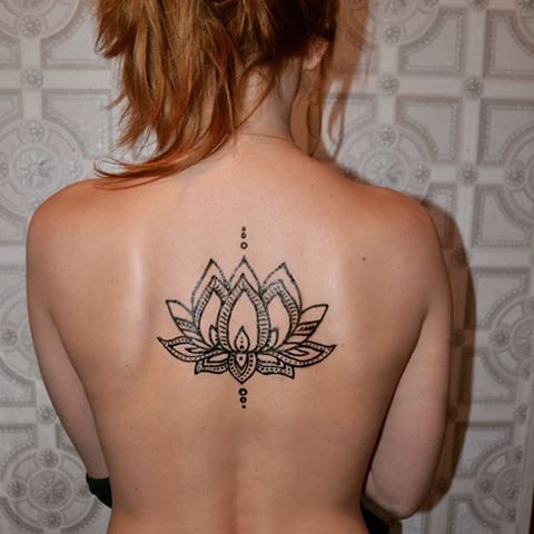 #Lotus #Flower #Tattoo lotus flower back tattoo for upper back