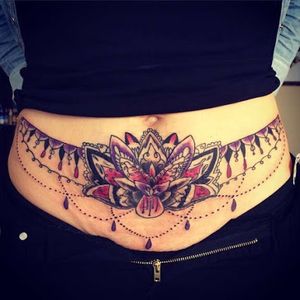 #Lotus #Flower #Tattoo stomach lotus flower tattoos
