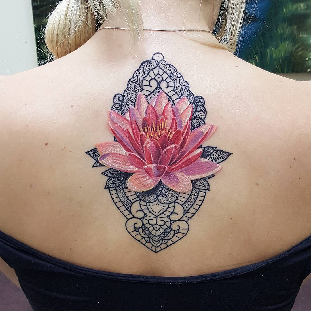 #3D #Tattoos Adorable Flower Tattoo