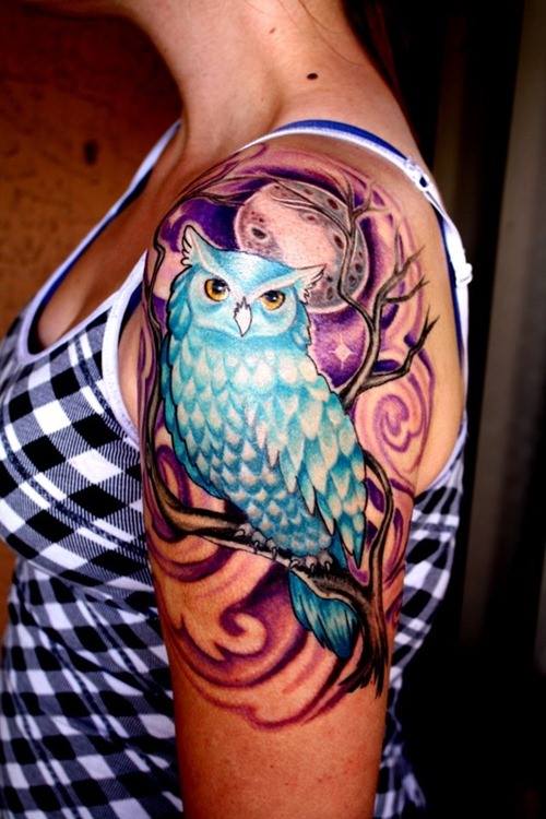 #3D #Tattoos Beautiful Owl