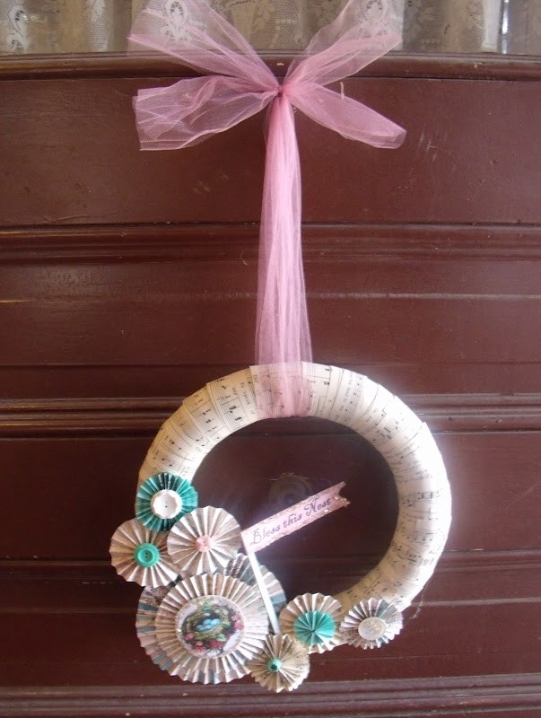 Bookpage Spring Wreath.