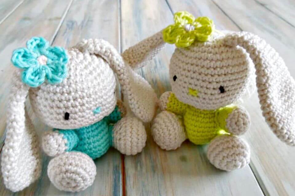 Crochet Amigurumi Bunny.