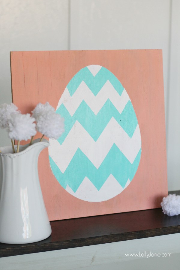 Easter Egg DIY Sign Decor.