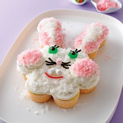 Pull-apart Easter Bunny cake.