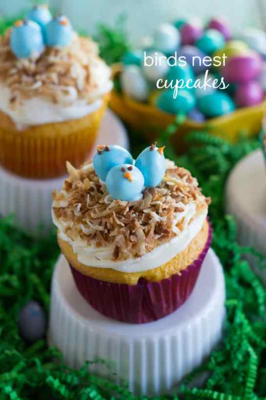 Birds Nest Cupcakes. Sweet Easter treats