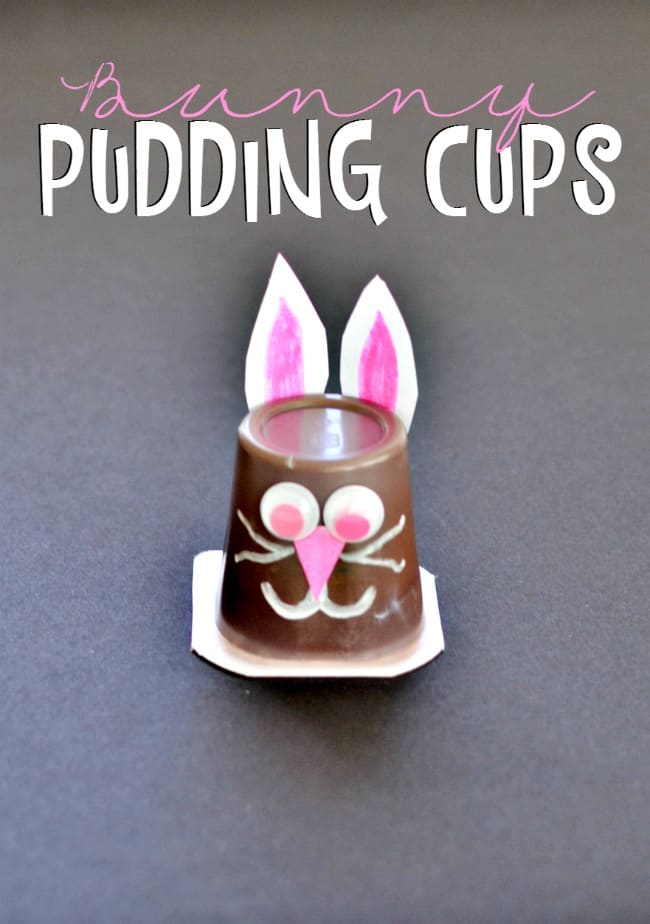 Bunny Pudding Cups. Sweet Easter treats