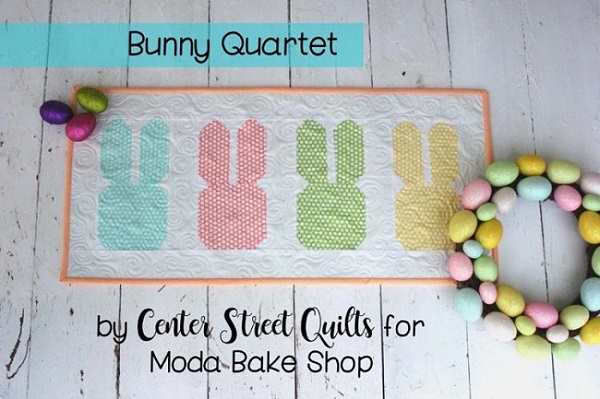 Bunny Quartet Mini Quilt.
