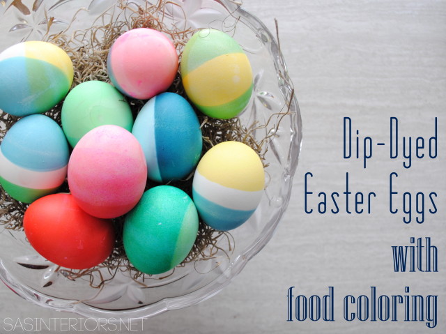 Colours with Dip Dyed Eggs.