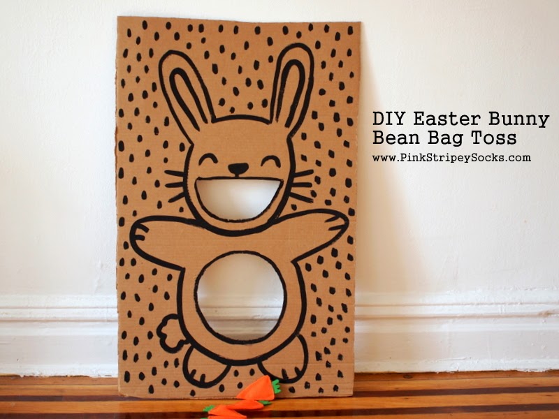 DIY Easter Bunny Bean Bag Toss.