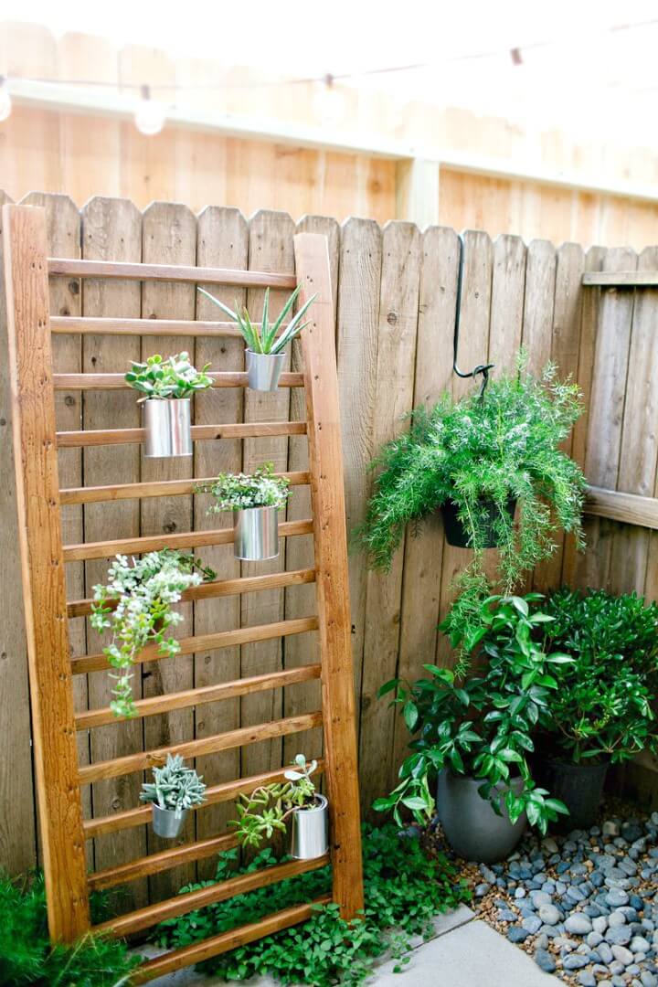 DIY Outdoor Succulent Wall Accent.