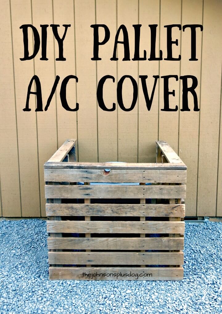 DIY Pallet AC Cover.