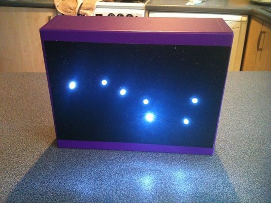 DIY Shoe Box Crafts Night Light.