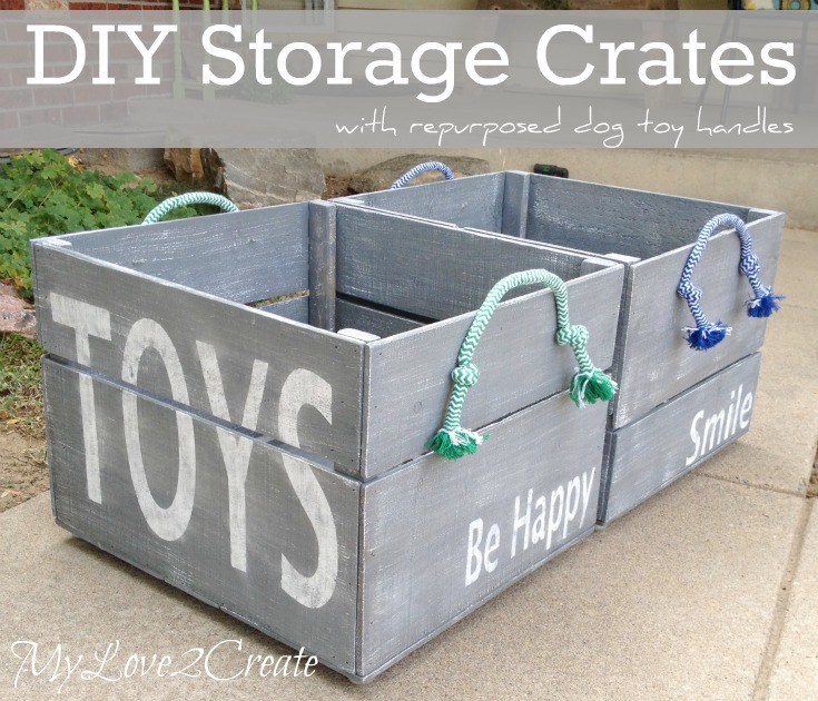 DIY Storage Crates for Toys.