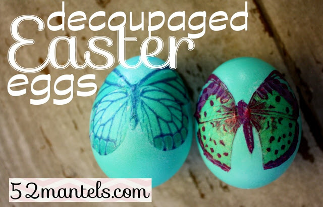Decoupaged Eggs.