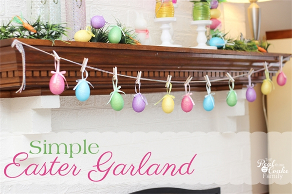 Easter Crafts - Make a Egg Garland in 5 minutes.