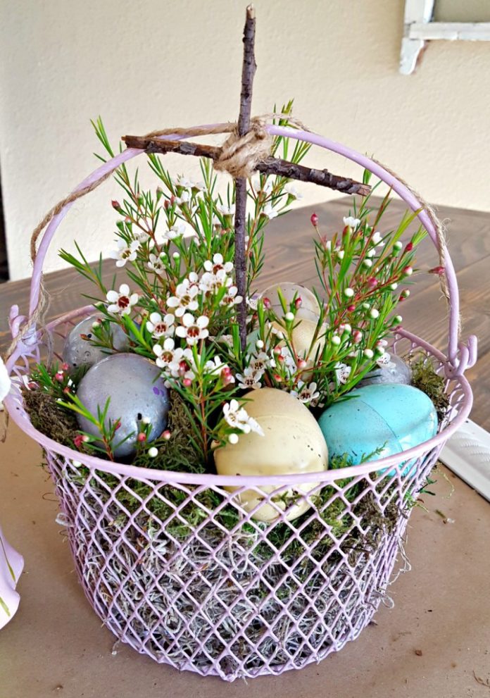 Easter Egg Basket.
