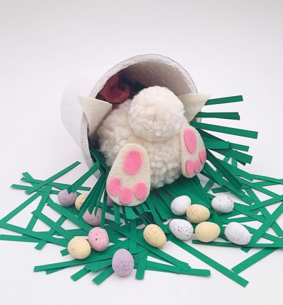 Easter Pom Pom Bunny Craft.