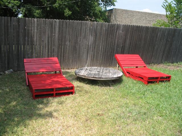Large Outdoor Loungers.
