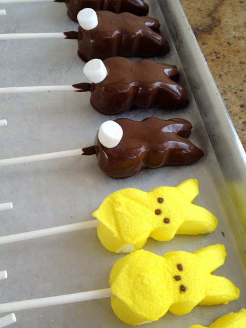 Marshmallow Cottontails on a Stick.