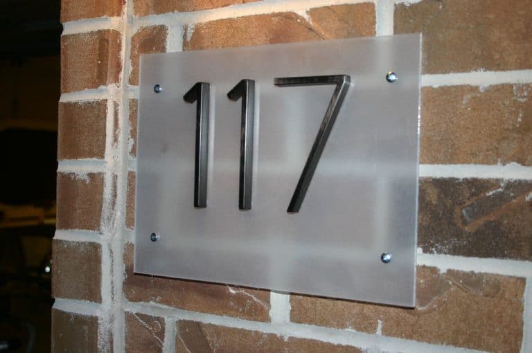 Modern House Numbers.
