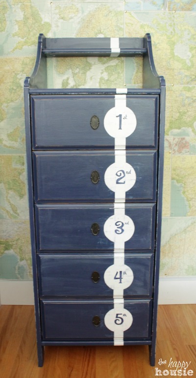 Numbered Nautical Dresser.