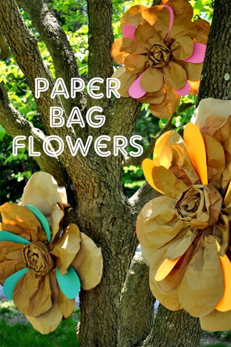 Paper Bag Flower Tutorial.