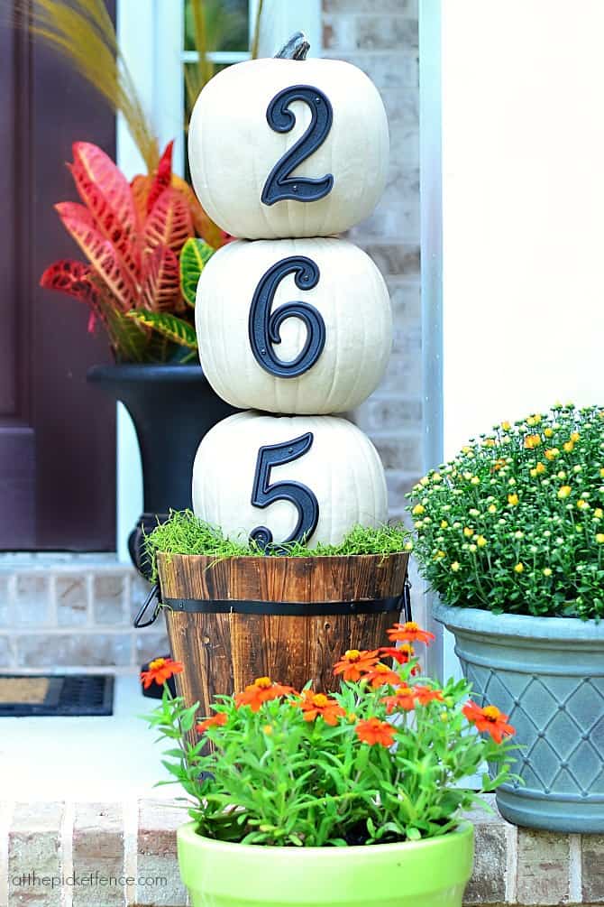 Pumpkin House Numbers.
