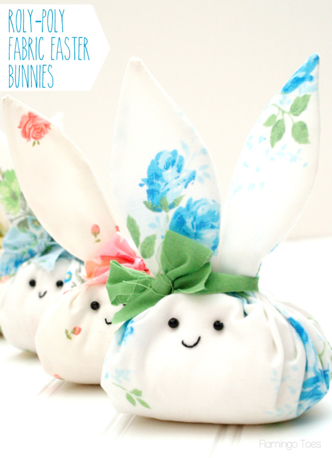 Roly Poly Fabric Bunny.