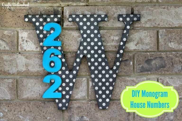 Stylish DIY Wooden House Numbers.