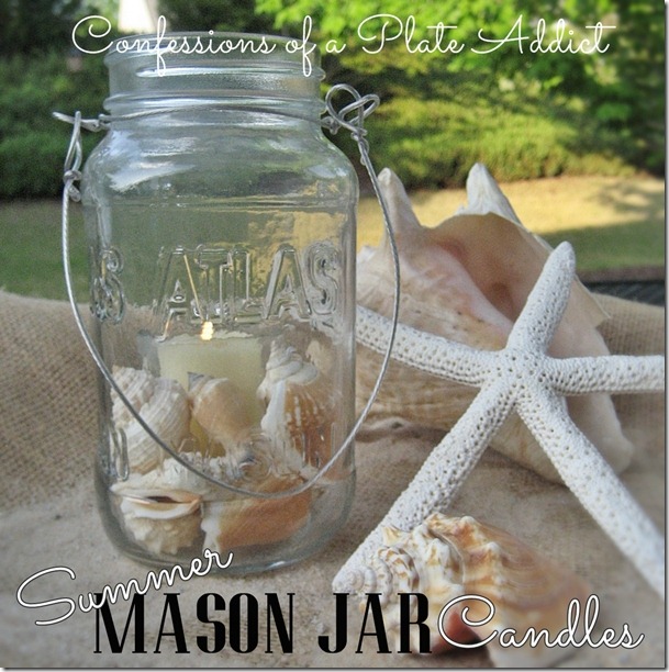 Summer Mason Jar Candles.
