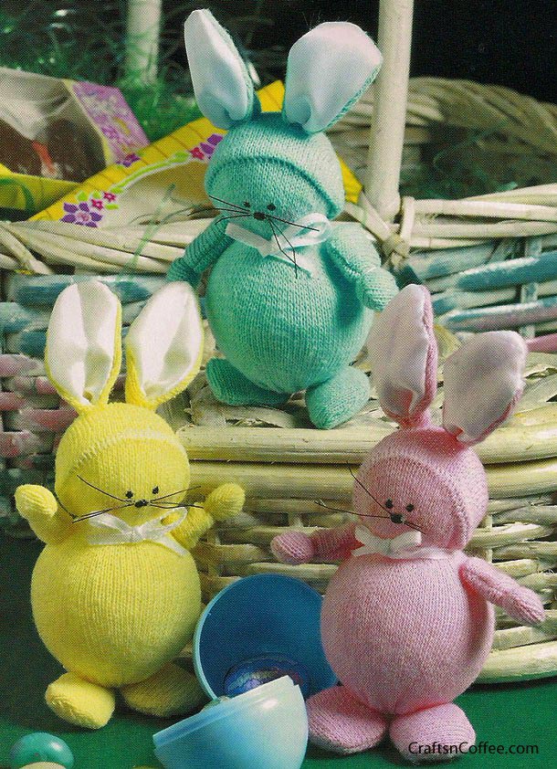 Two Easter bunny crafts for kids.
