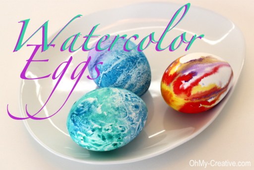 Watercolor Eggs.