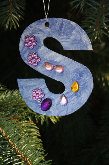 Easy Initial Ornaments.