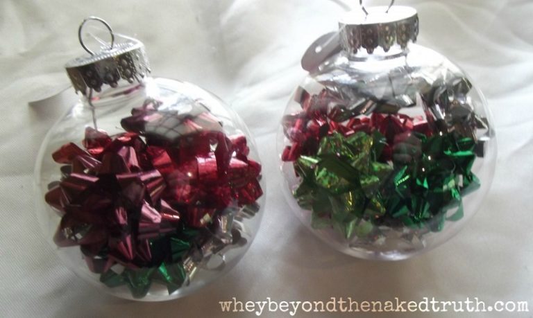 Gift Bow Christmas Ornaments.
