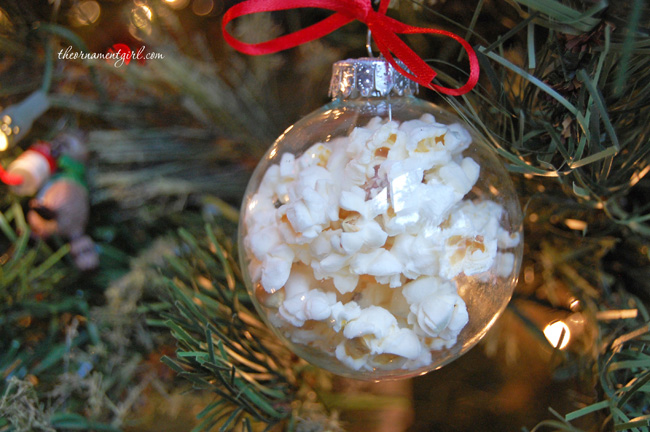 Glass Popcorn Ball Ornaments.