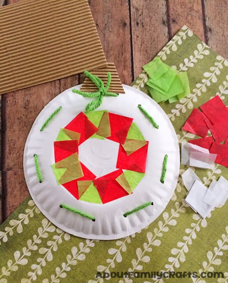 Paper Plate Christmas Ornament.
