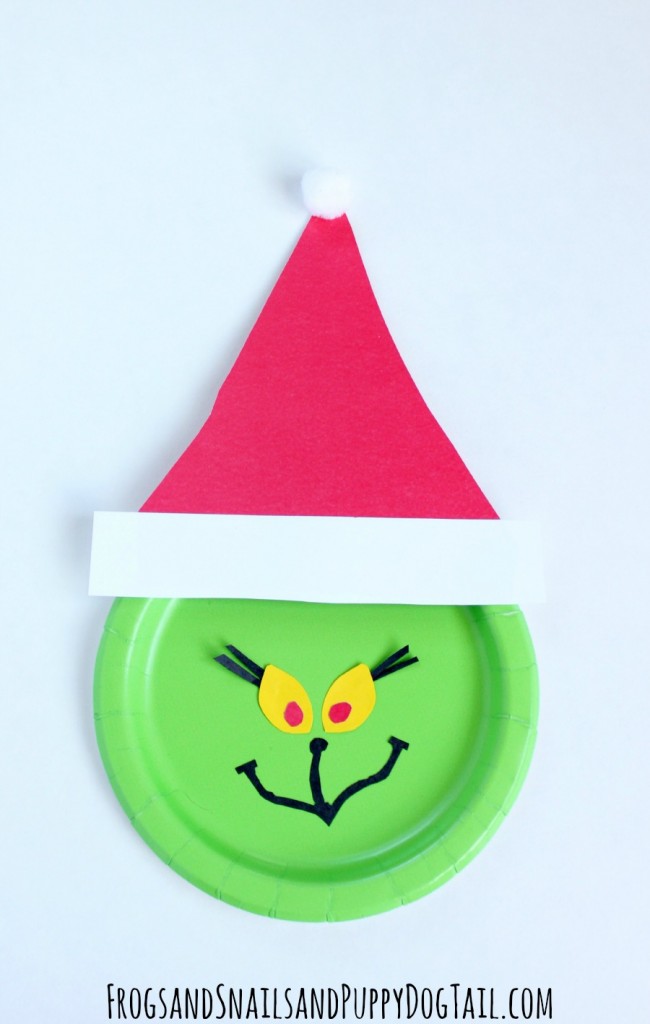 Paper Plate Grinch.