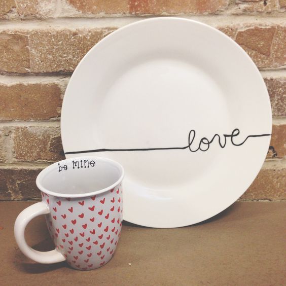 Sharpie cup plate for your love.