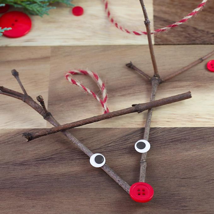 Twig Reindeer Ornaments.
