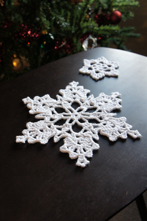 Crocheted Snowflake.